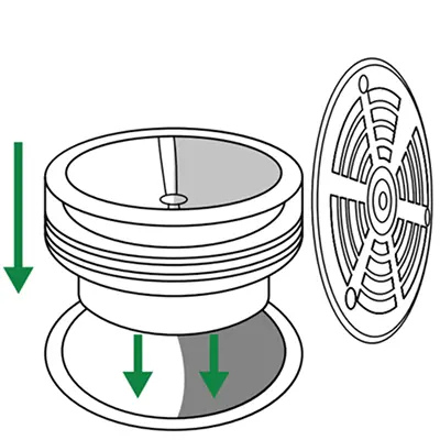 Korak 2 — Ubaci Green Drain