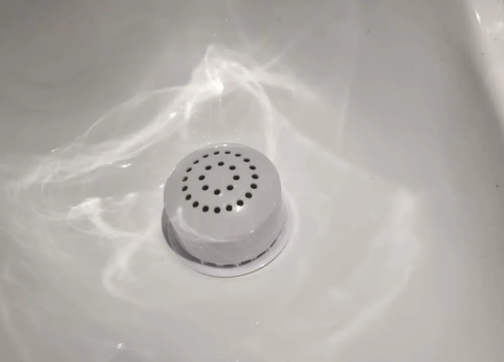 Urinal with a Uri-Tab tablet installed